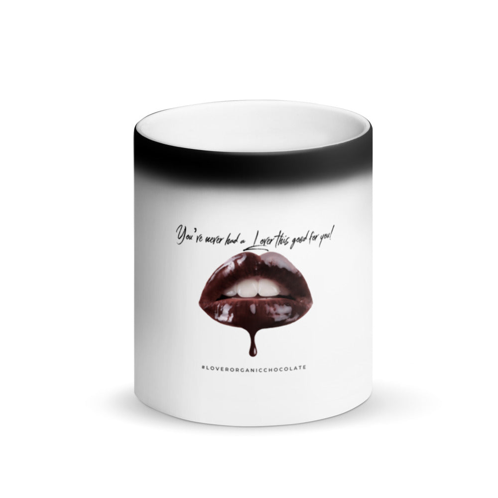 Lover Chocolate Lips Magic Mug (Matte Black)