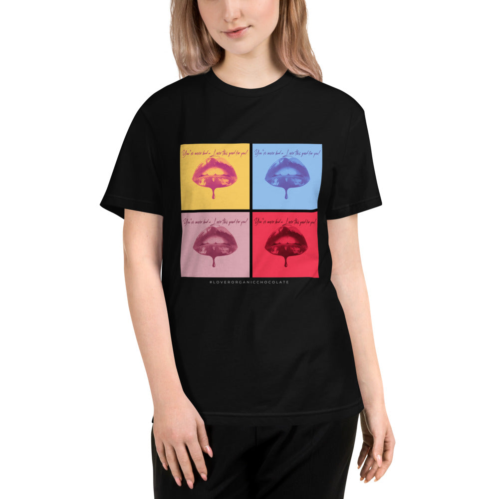 Lover Pop Art / Organic Eco T-Shirt (Black) Unisex